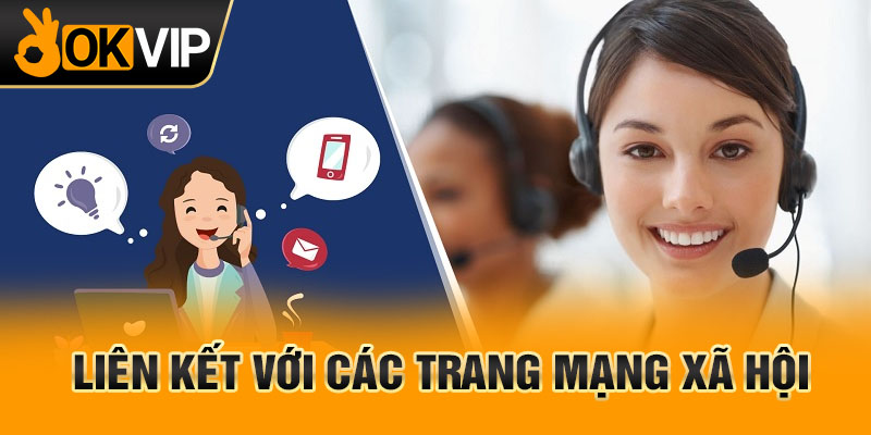 Liên kết với các trang mạng xã hội