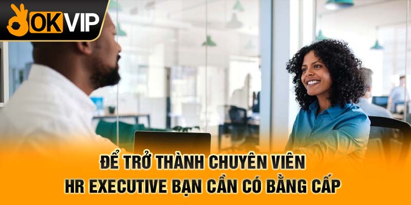 Để trở thành chuyên viên HR Executive bạn cần có bằng cấp
